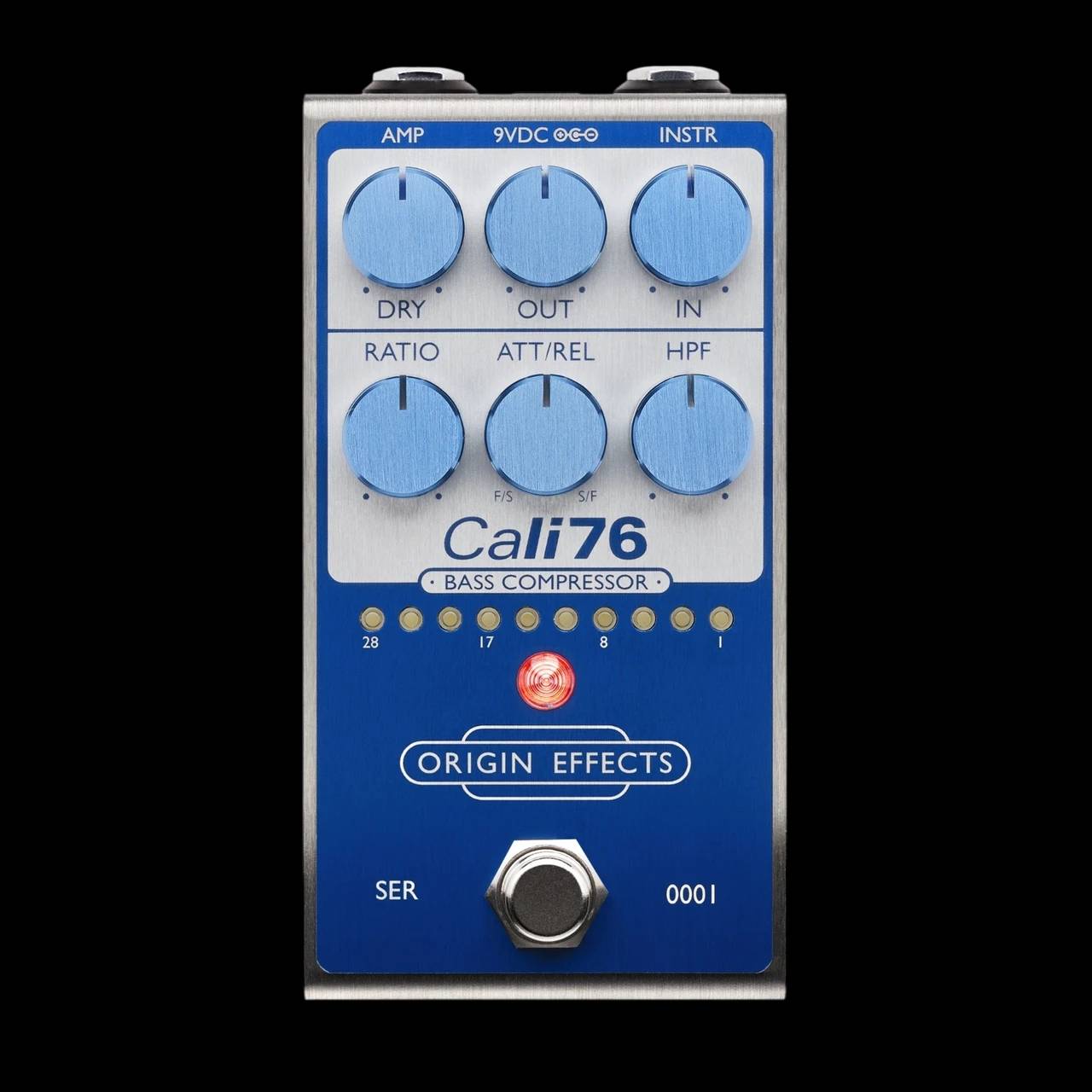 Cali76 Bass Compressor Super Vintage Blue 세부 클로즈업